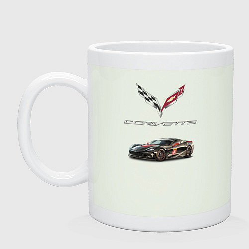 Кружка Chevrolet Corvette - Motorsport racing team / Фосфор – фото 1
