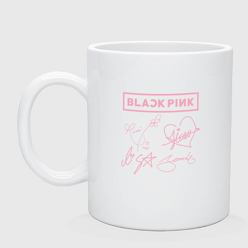 Кружка BLACKPINK АВТОГРАФЫ БЛЭКПИНК / Белый – фото 1