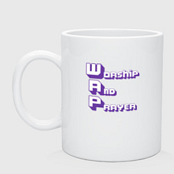 Кружка керамическая Twitch стрим 005, цвет: белый