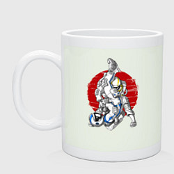 Кружка керамическая Боевые искусства космонавтов, цвет: фосфор