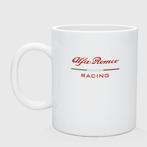 Кружка Alfa Romeo racing - logo / Белый – фото 1