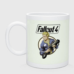 Кружка керамическая Fallout 4 Hero, цвет: фосфор
