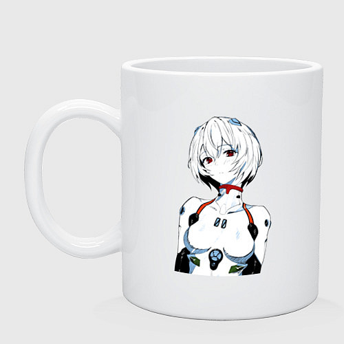 Кружка Рей Аянами Rei Ayanami Ева Евангелион / Белый – фото 1