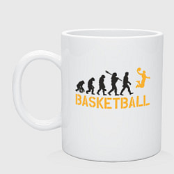 Кружка керамическая Basketball Fly, цвет: белый