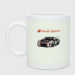 Кружка керамическая Audi Motorsport Racing team, цвет: фосфор