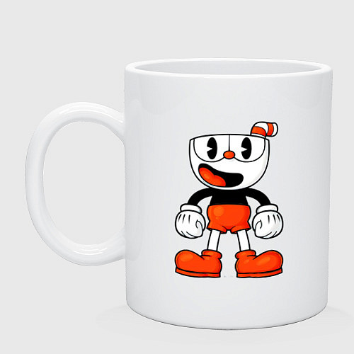 Кружка Cuphead красная чашечка / Белый – фото 1