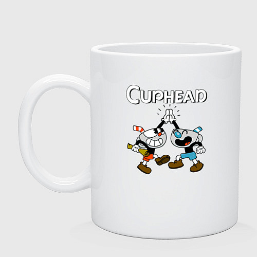 Кружка Cuphead веселые чашечки / Белый – фото 1