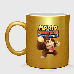 Кружка керамическая Mario Donkey Kong Nintendo Gorilla, цвет: золотой