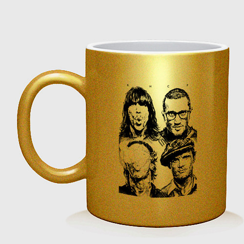 Кружка RHCP faces / Золотой – фото 1