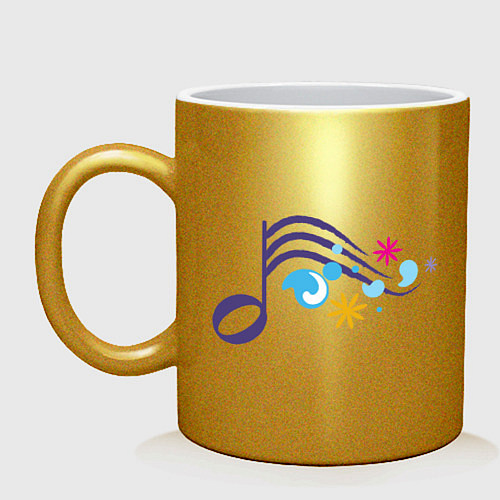 Кружка FreeDom On-Line World без надписи / Золотой – фото 1