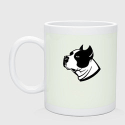 Кружка керамическая Staffordshire Terrier Muzzle, цвет: фосфор