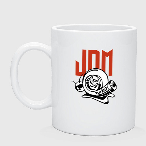 Кружка JDM Japan Snail Turbo / Белый – фото 1