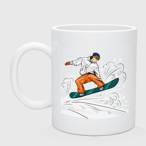 Кружка Сноубордист snowboardist / Белый – фото 1
