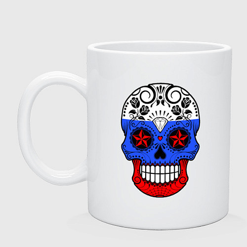 Кружка Russian Skull / Белый – фото 1