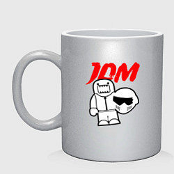 Кружка керамическая JDM Japan Racer, цвет: серебряный