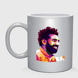 Кружка керамическая Smile Salah, цвет: серебряный