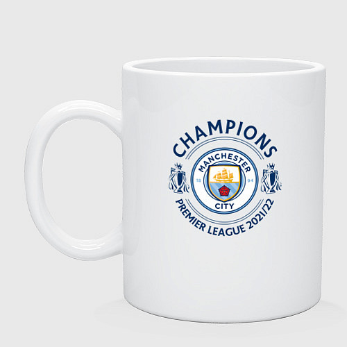 Кружка Manchester City Champions 20212022 / Белый – фото 1