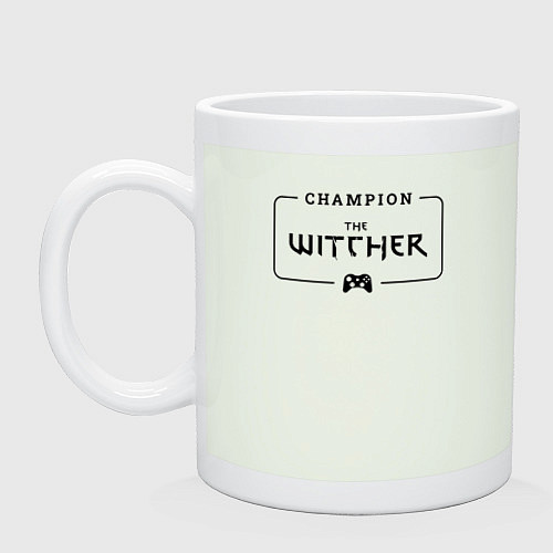 Кружка The Witcher Gaming Champion: рамка с лого и джойст / Фосфор – фото 1