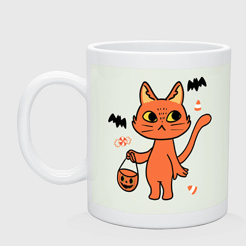 Кружка CAT FOR HALLOWEEN / Фосфор – фото 1