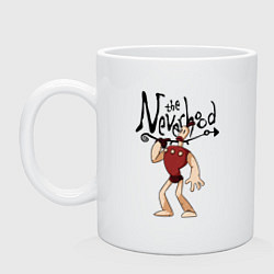 Кружка керамическая The neverhood - Klaymen, цвет: белый