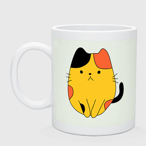 Кружка CUTE LONELY CAT / Фосфор – фото 1