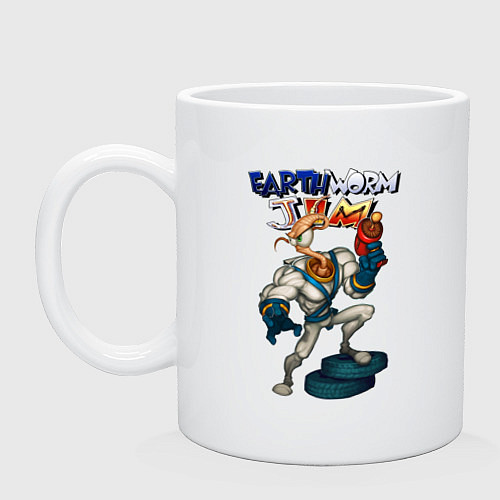 Кружка Earth worm - Jim / Белый – фото 1