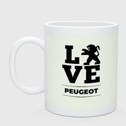 Кружка керамическая Peugeot Love Classic, цвет: фосфор