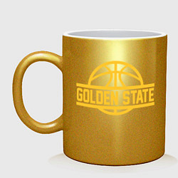 Кружка керамическая Golden State Ball, цвет: золотой