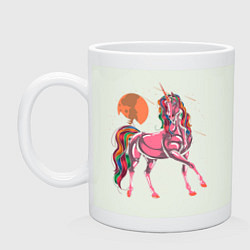 Кружка керамическая UNICORN HORSE, цвет: фосфор