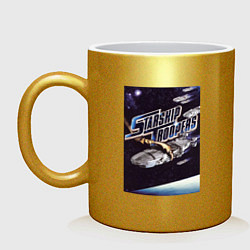 Кружка керамическая Starship Troopers Terran Command, цвет: золотой