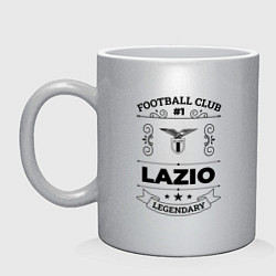 Кружка керамическая Lazio: Football Club Number 1 Legendary, цвет: серебряный