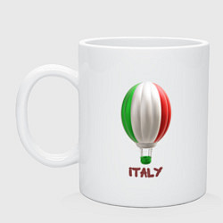 Кружка 3d aerostat Italy flag