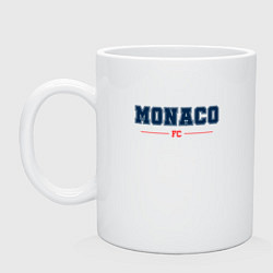 Кружка керамическая Monaco FC Classic, цвет: белый