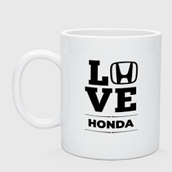 Кружка керамическая Honda Love Classic, цвет: белый