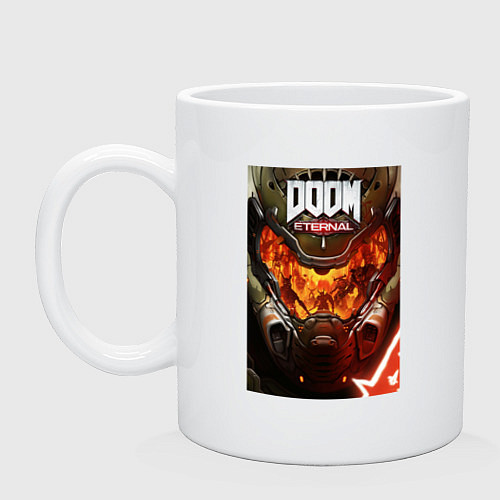 Кружка Doom eternal - poster / Белый – фото 1