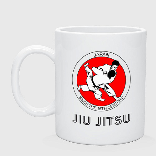 Кружка Jiu Jitsu: since 16 century / Белый – фото 1