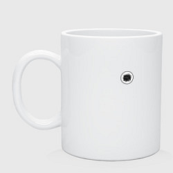 Кружка керамическая Не ходи за мной, я сама заблудилась, цвет: белый