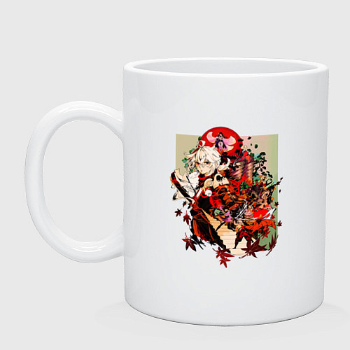 Кружка Каэдэхара Кадзуха экспозиция - Genshin Impact / Белый – фото 1