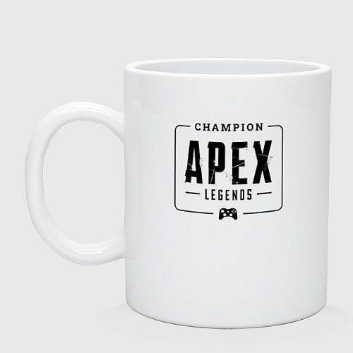 Кружка Apex Legends gaming champion: рамка с лого и джойс / Белый – фото 1