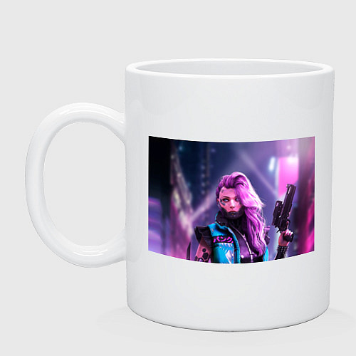 Кружка Cyberpunk 2077 - Валери V / Белый – фото 1