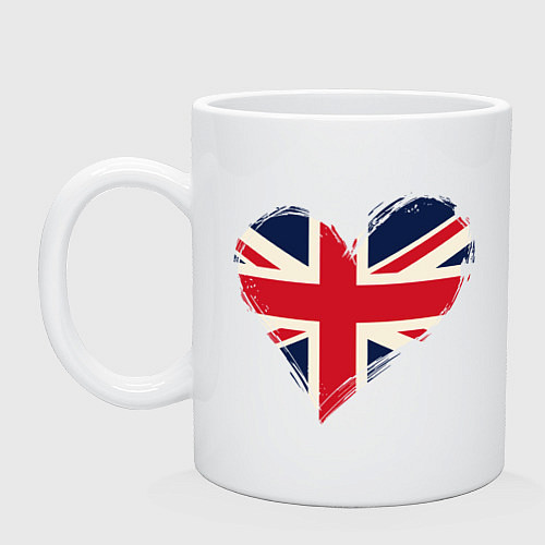 Кружка Сердце - Британия / Белый – фото 1
