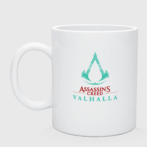 Кружка Assassins Creed Valhalla - logo / Белый – фото 1