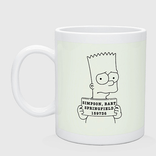 Кружка Simpson, Bart, Springfield, 159736 / Фосфор – фото 1