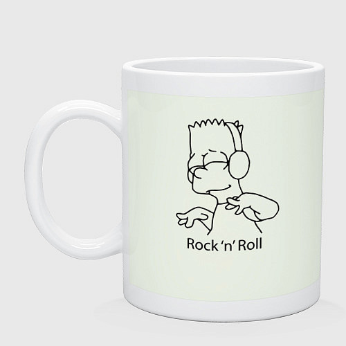 Кружка Bart Simpson - Rock n Roll / Фосфор – фото 1