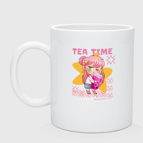 Кружка Tea time - anime / Белый – фото 1