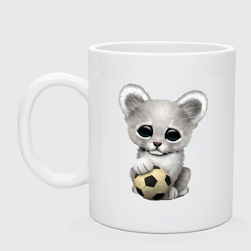 Кружка Футбол - Белый Лев / Белый – фото 1