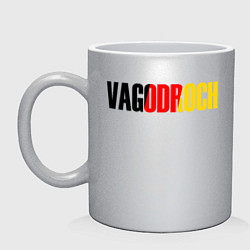 Кружка керамическая VAGODROCH, цвет: серебряный
