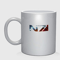 Кружка керамическая Mass Effect N7 -Shooter, цвет: серебряный
