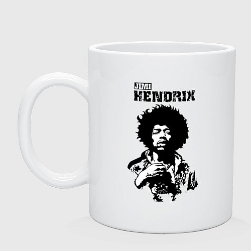 Кружка Jimi Hendrix / Белый – фото 1
