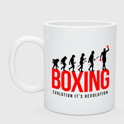 Кружка Boxing evolution / Белый – фото 1